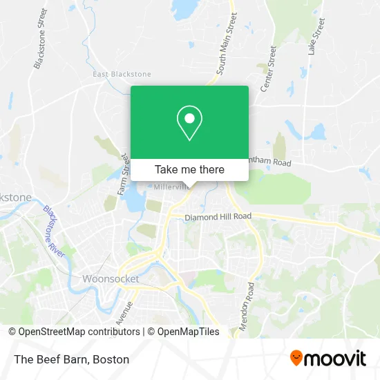 The Beef Barn map