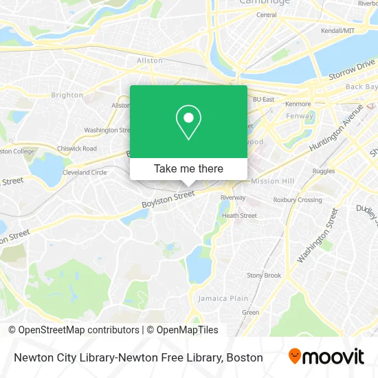 Newton City Library-Newton Free Library map
