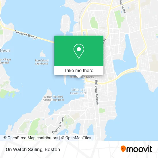 On Watch Sailing map