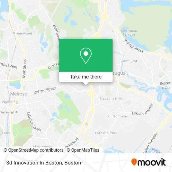 3d Innovation In Boston map