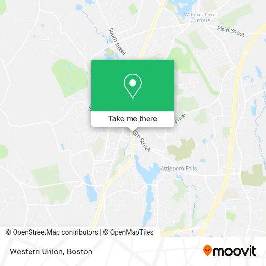 Western Union map