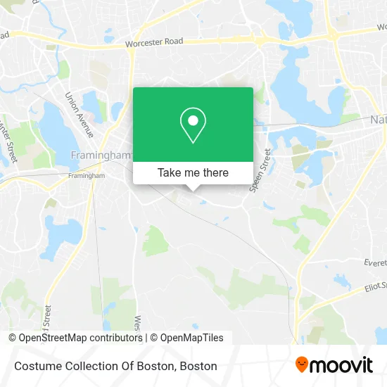 Costume Collection Of Boston map