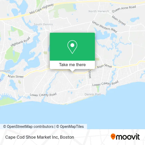 Cape Cod Shoe Market Inc map