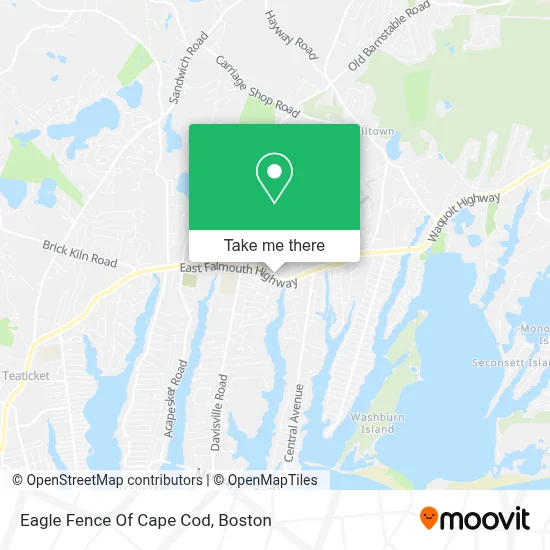 Eagle Fence Of Cape Cod map