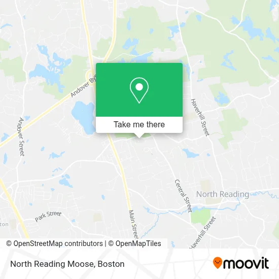 North Reading Moose map