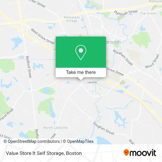 Value Store It Self Storage map
