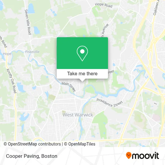 Cooper Paving map