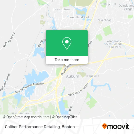 Caliber Performance Detailing map