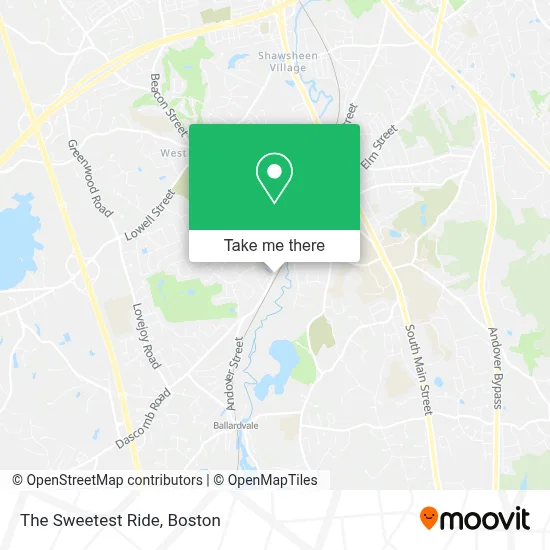 The Sweetest Ride map