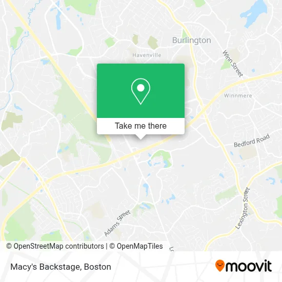 Macy's Backstage map