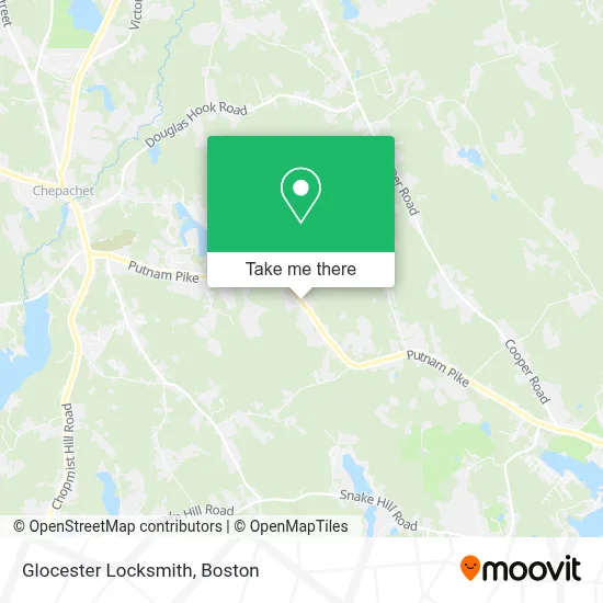 Glocester Locksmith map