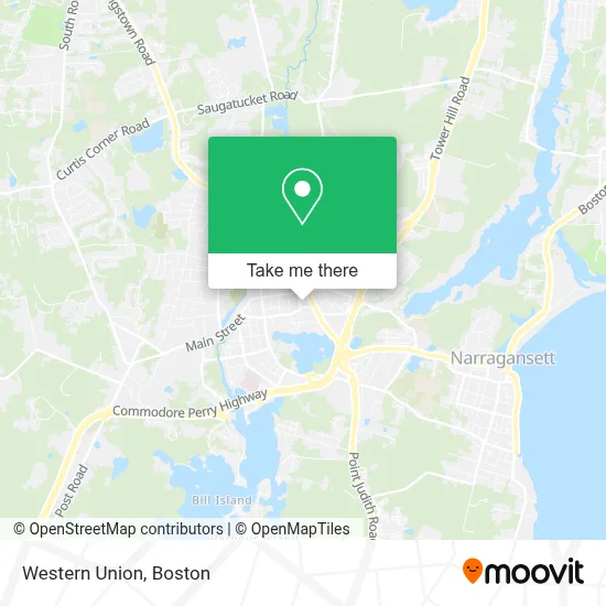 Western Union map