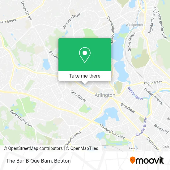 The Bar-B-Que Barn map