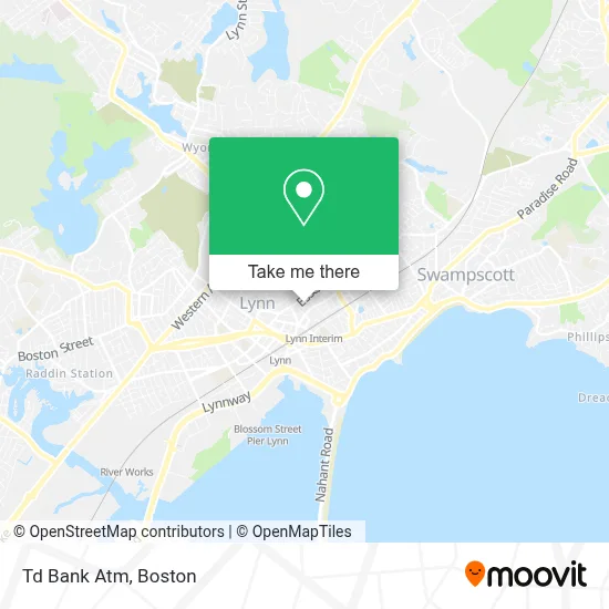 Td Bank Atm map