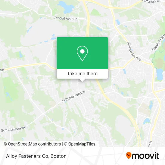 Alloy Fasteners Co map