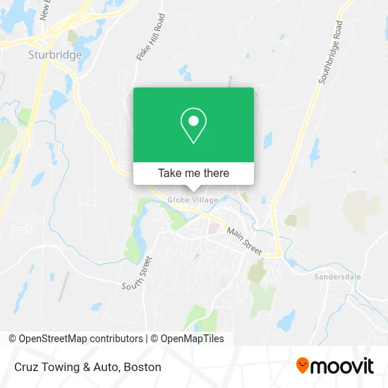 Cruz Towing & Auto map