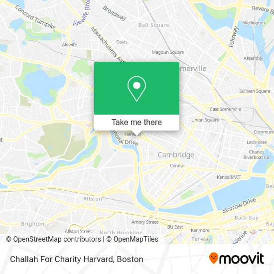 Challah For Charity Harvard map