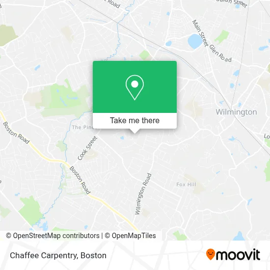 Chaffee Carpentry map