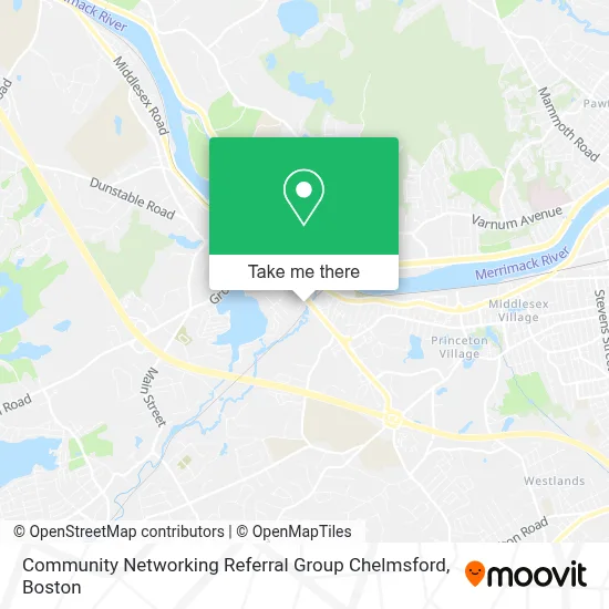 Community Networking Referral Group Chelmsford map