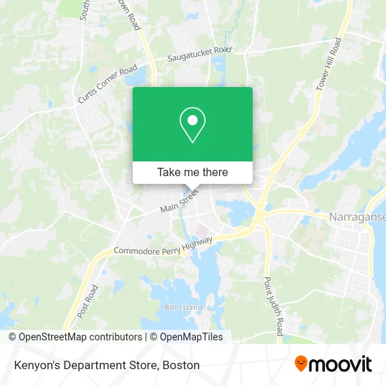 Kenyon's Department Store map