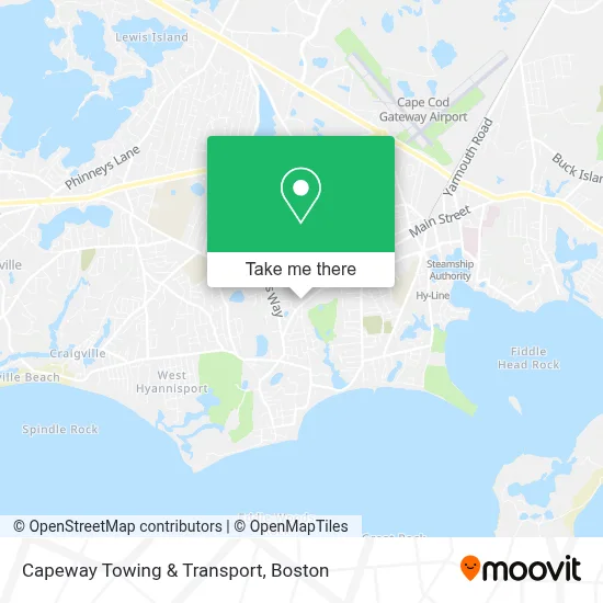Capeway Towing & Transport map