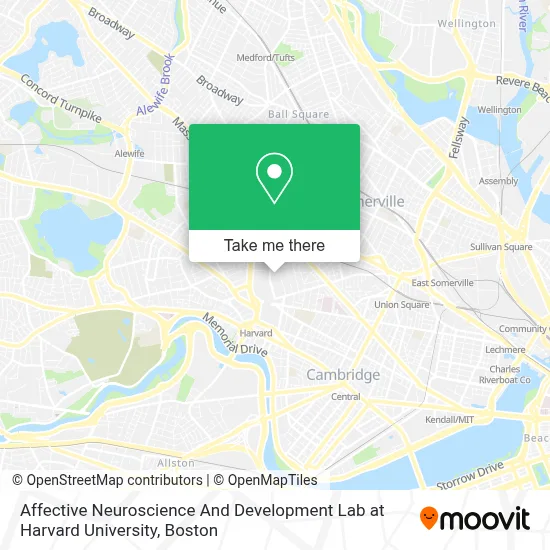 Affective Neuroscience And Development Lab at Harvard University map