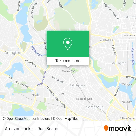 Amazon Locker - Run map