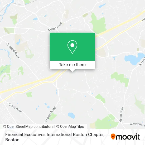 Financial Executives International Boston Chapter map