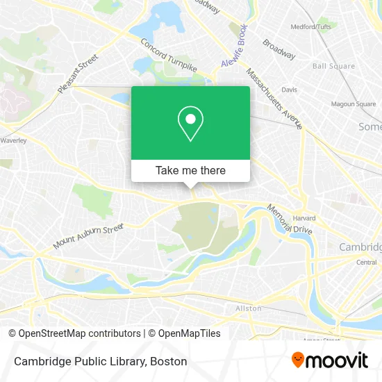 Cambridge Public Library map
