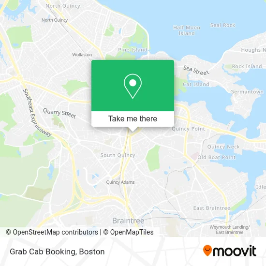 Grab Cab Booking map