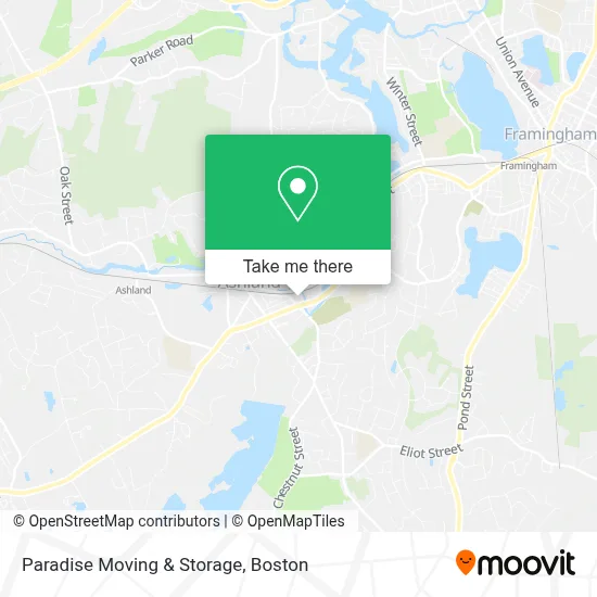 Paradise Moving & Storage map