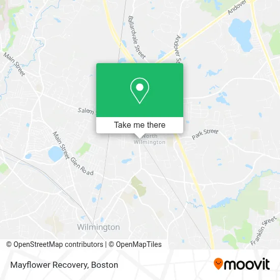 Mayflower Recovery map