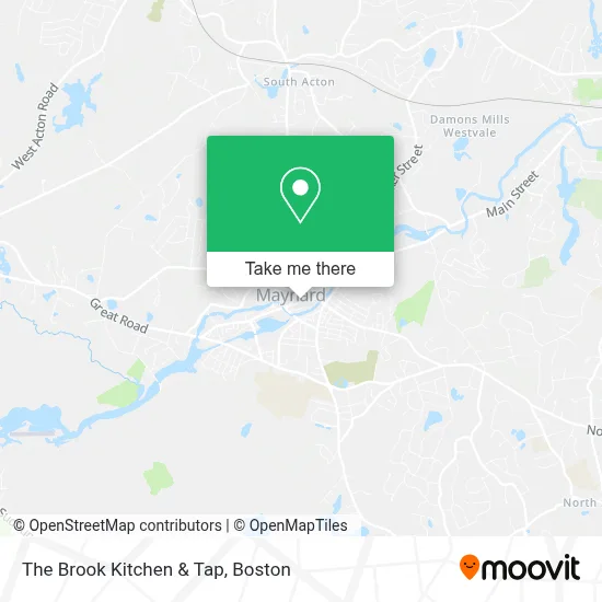 The Brook Kitchen & Tap map