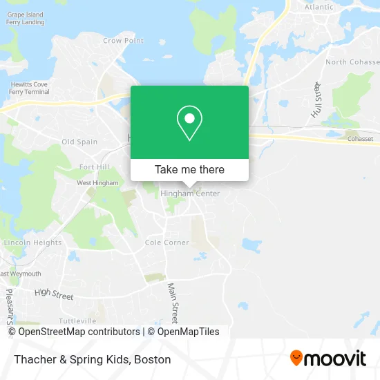 Thacher & Spring Kids map