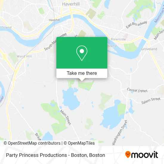 Party Princess Productions - Boston map