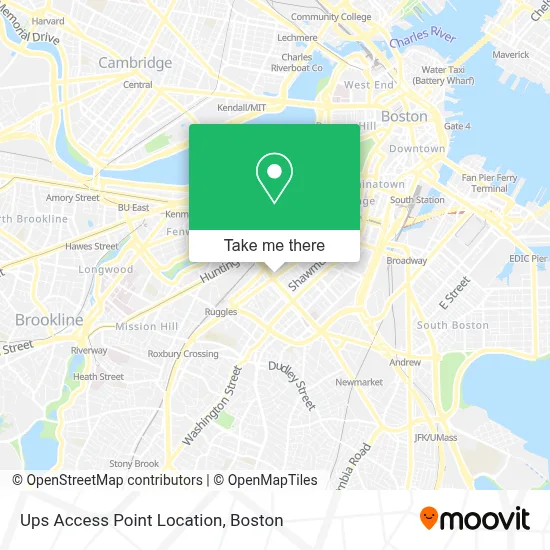 Ups Access Point Location map