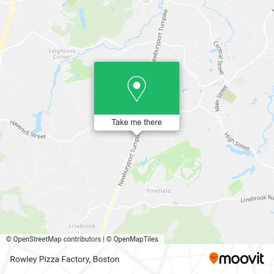 Rowley Pizza Factory map
