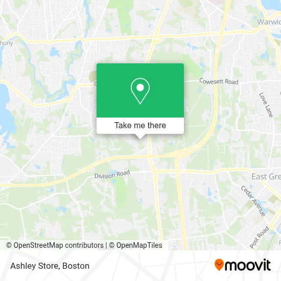 Ashley Store map