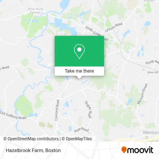 Hazelbrook Farm map