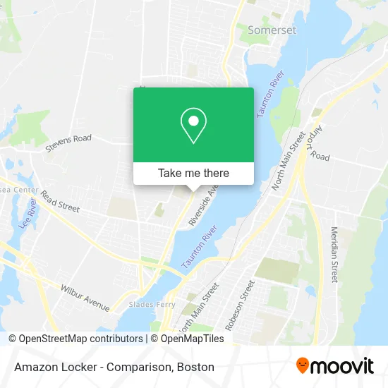 Amazon Locker - Comparison map