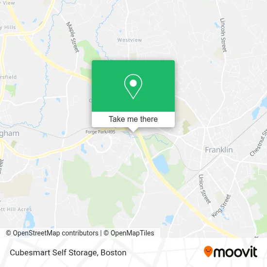 Cubesmart Self Storage map