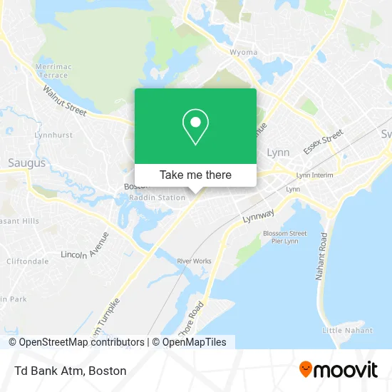 Td Bank Atm map
