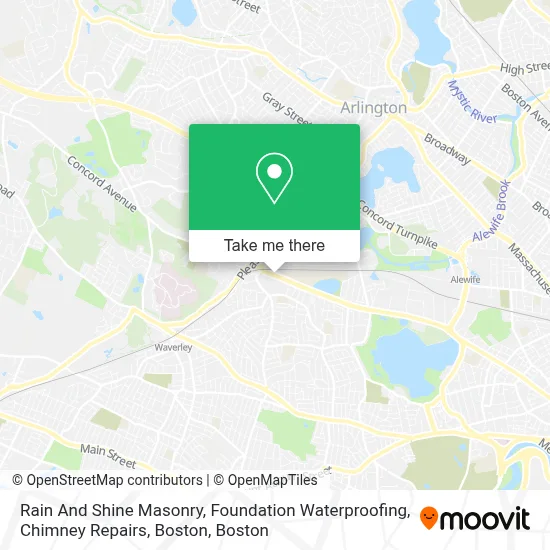 Rain And Shine Masonry, Foundation Waterproofing, Chimney Repairs, Boston map