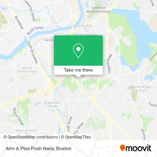 Atm A Plus Posh Nails map