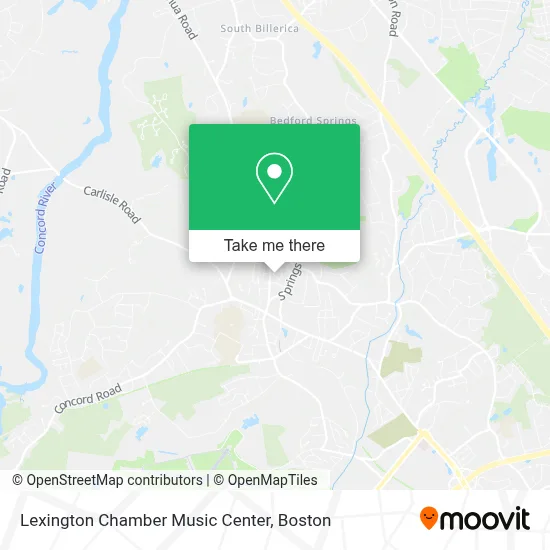 Lexington Chamber Music Center map