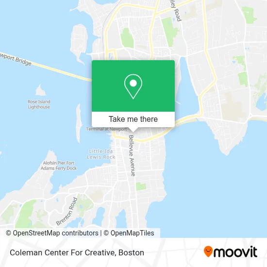 Coleman Center For Creative map