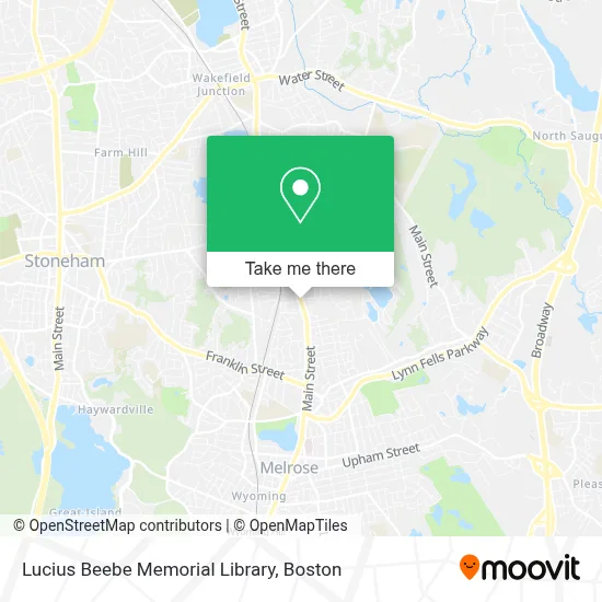 Lucius Beebe Memorial Library map