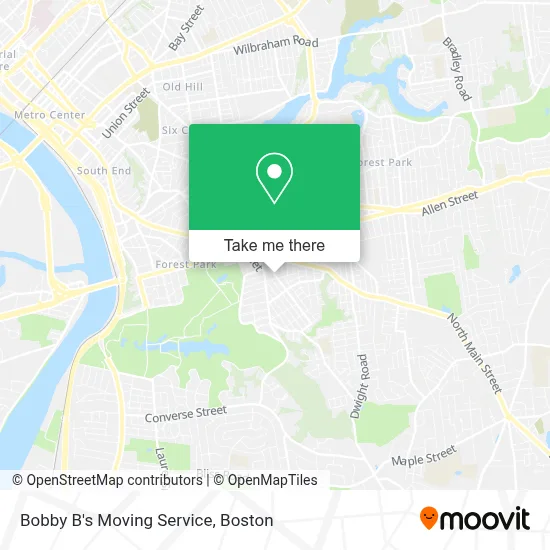 Bobby B's Moving Service map