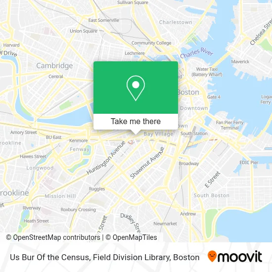 Us Bur Of the Census, Field Division Library map