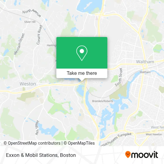Exxon & Mobil Stations map